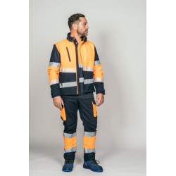 Polar Softshell alta visibilidad HOMBRE KINGSMANN STARLIGHT, Azul Marino con... 4