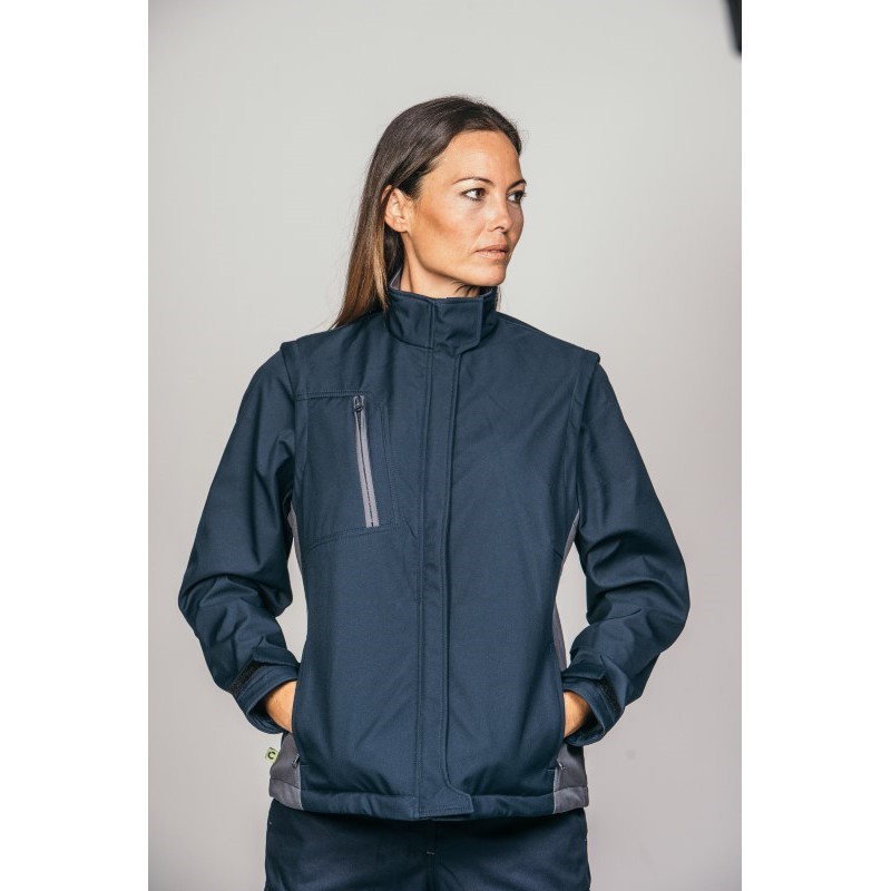Polar Softshell laboral MUJER COOLWORK SPOTLIGHT mangas desmontables