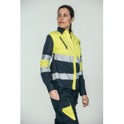 Camisa alta visibilidad MUJER KINGSMANN STARLIGHT manga larga, Azul Marino...