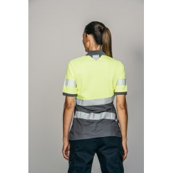 Polo alta visibilidad MUJER KINGSMANN STARLIGHT manga corta 100% Poliéster,... 3