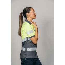 Polo alta visibilidad MUJER KINGSMANN STARLIGHT manga corta 100% Poliéster,... 6