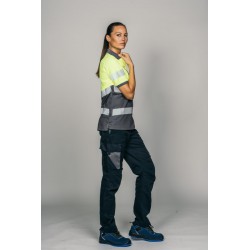 Polo alta visibilidad MUJER KINGSMANN STARLIGHT manga corta 100% Poliéster,... 7