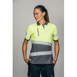 Polo alta visibilidad MUJER KINGSMANN STARLIGHT manga corta 100% Poliéster,... 8