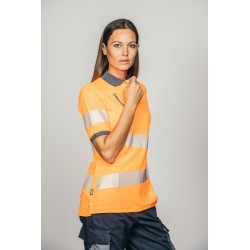 Polo alta visibilidad MUJER KINGSMANN STARLIGHT manga corta 100% Poliéster,... 4