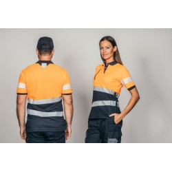 Polo alta visibilidad HOMBRE KINGSMANN STARLIGHT manga corta 65/35, Azul... 8