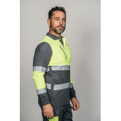 Polo alta visibilidad HOMBRE KINGSMANN STARLIGHT manga larga 100% Poliéster,... 2