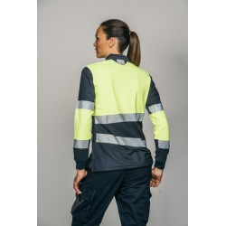 Polo alta visibilidad MUJER KINGSMANN STARLIGHT manga larga 100% Poliéster,... 3