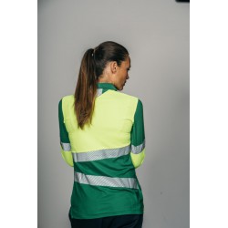 Polo alta visibilidad MUJER KINGSMANN STARLIGHT manga larga 100% Poliéster,... 3