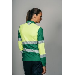 Polo alta visibilidad MUJER KINGSMANN STARLIGHT manga larga 100% Poliéster,... 5