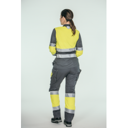 Polo alta visibilidad MUJER KINGSMANN STARLIGHT manga larga 100% Poliéster,... 5