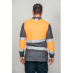 Polo alta visibilidad HOMBRE KINGSMANN STARLIGHT manga larga 100% Poliéster,... 5