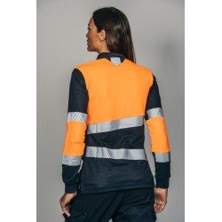 Polo alta visibilidad MUJER KINGSMANN STARLIGHT manga larga 100% Poliéster,... 3