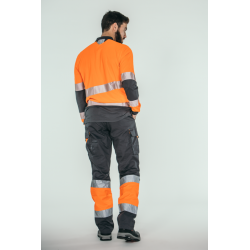 Polo alta visibilidad HOMBRE KINGSMANN STARLIGHT manga larga 100% Poliéster,... 3