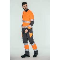 Polo alta visibilidad HOMBRE KINGSMANN STARLIGHT manga larga 100% Poliéster,... 4