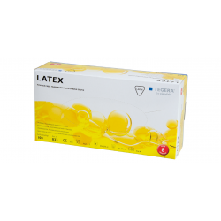 Caja de 100 unidades de guantes de látex sin polvo, ref. 833, TEGERA 1
