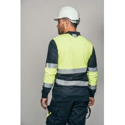 Polo alta visibilidad HOMBRE KINGSMANN STARLIGHT manga larga 65/35, Azul... 2