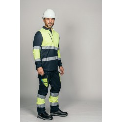 Polo alta visibilidad HOMBRE KINGSMANN STARLIGHT manga larga 65/35, Azul... 5