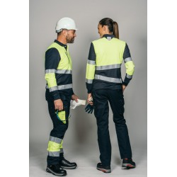 Polo alta visibilidad HOMBRE KINGSMANN STARLIGHT manga larga 65/35, Azul... 7