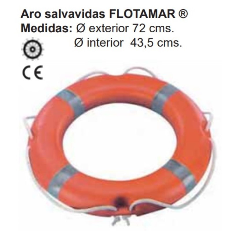 Aro salvavidas FLOTAMAR D8107000, PLAZO 7 a 10 días.
