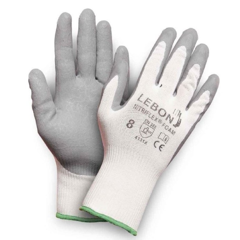 Par de guantes de manipulación fina NITRIFLEX®FOAM de LEBON