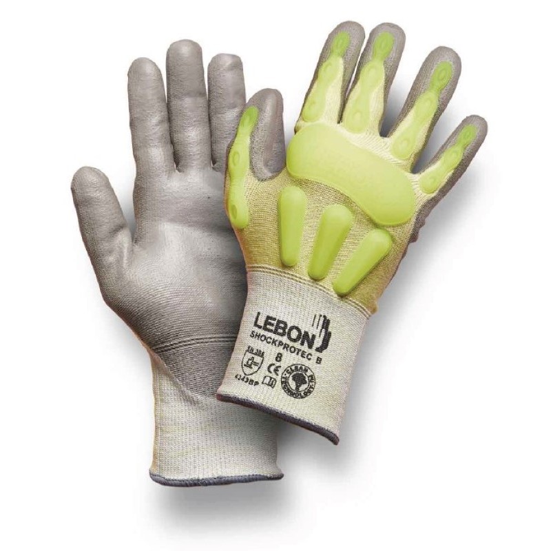 Par de guantes anticorte y protección dorso anti impacto SHOCKPROTEC®B, LEBON