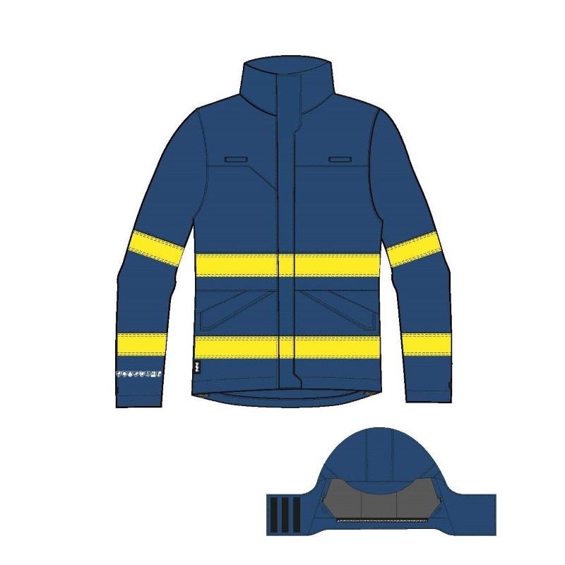 Parka Multirriesgo Alta Visibilidad MUJER KINGSMANN FIRELIGHT combinado navy