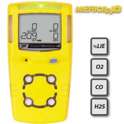 BW de HONEYWELL, Detector de Gas Portátil Multigas Gas Alert MicroClip X3 4G...
