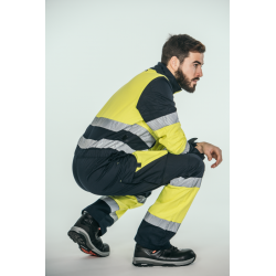 Buzo alta visibilidad HOMBRE KINGSMANN STARLIGHT, Azul Marino y Amarillo Flúor 4