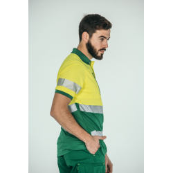 Polo alta visibilidad HOMBRE KINGSMANN STARLIGHT manga corta 100% Poliéster,... 2