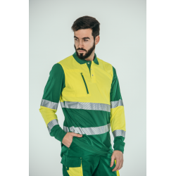 Polo alta visibilidad HOMBRE KINGSMANN STARLIGHT manga larga 100% Poliéster,...