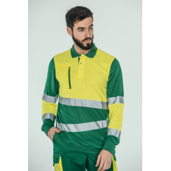 Polo alta visibilidad HOMBRE KINGSMANN STARLIGHT manga larga 100% Poliéster,... 3