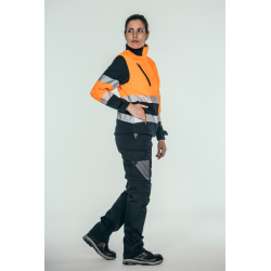 Polar Softshell alta visibilidad MUJER KINGSMANN STARLIGHT, Azul Marino con... 5