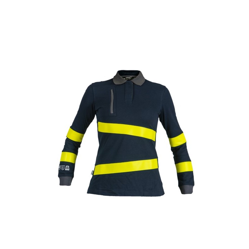 Polo Multirriesgo Alta Visibilidad MUJER FIRELIGHT combinado navy