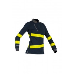 Polo Multirriesgo Alta Visibilidad MUJER FIRELIGHT combinado navy 2