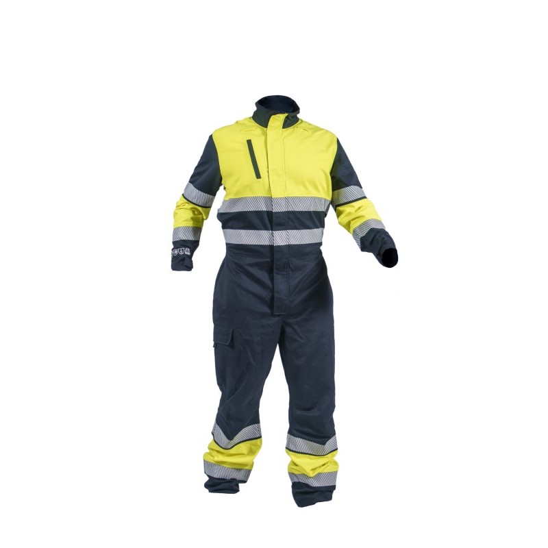 Buzo Multirriesgo KINGSMANN FIRELIGHT bicolor, Amarillo flúor navy