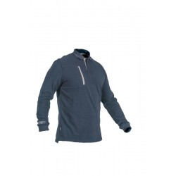 Polo Multirriesgo HOMBRE FIRELIGHT manga larga monocolor Azul marino 2