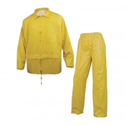 Traje de agua laboral AMARILLO de PVC, ref. EN400