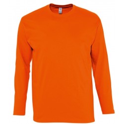 Camiseta laboral HOMBRE Manga Larga con cuello redondo MONARCH Naranja, PLAZO...