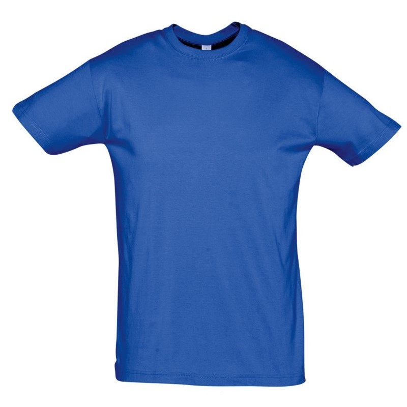 Camiseta laboral manga corta HOMBRE con cuello redondo REGENT Azulina