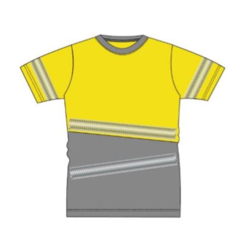 Camiseta alta visibilidad MUJER KINGSMANN STARLIGHT manga corta, Gris con...