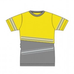 Camiseta alta visibilidad HOMBRE KINGSMANN STARLIGHT manga corta, Gris con...