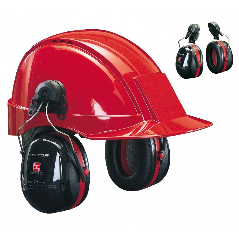 Orejeras a casco 3M Optime III H540P3-413-SV, SNR 34