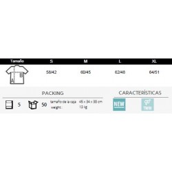 Polo laboral MUJER manga Larga PODIUM Blanco, PLAZO 10-15 días 2