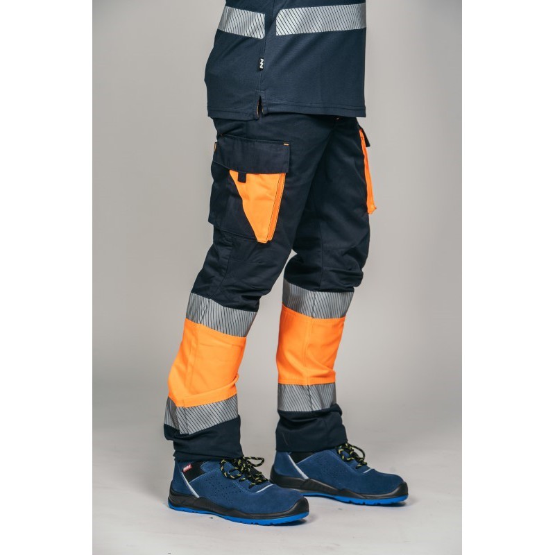 Pantalón ACOLCHADO alta visibilidad HOMBRE KINGSMANN STARLIGHT, Azul Marino...