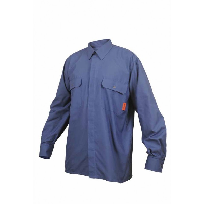 Camisa contra arco eléctrico azul ARCTEX