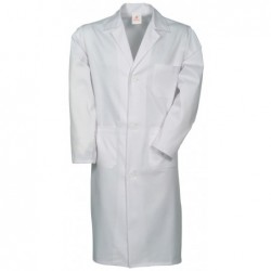 Bata blanca laboral cierre botones. PEDIR UNA TALLA INFERIOR A LA HABITUAL.