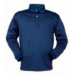 Polo laboral manga larga HOMBRE marino ELASTIS